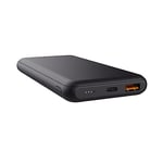 Trust Redoh 10000mAh 20W Fast Charging Power Bank, PD 18W USB-C, QC 3.0 USB, 50% Recycled Plastics, Cable Included, Portable Charger Battery Pack for iPhone, iPad, Samsung, Xiaomi, Tablet - Black