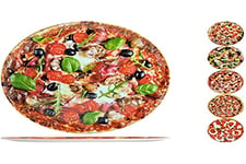 Plaque de pizza mélamine ronde à domicile, modèle assorti, 33 cm, 1 unité