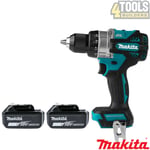 Makita DHP486 18V LXT Brushless 1/2″ Combi Hammer Drill + 2 x 5.0Ah Batteries
