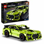 LEGO Technic Ford Mustang Shelby GT500 Set, Pull Back Drag Toy Race Car Model Building Kit, Gifts for Kids and Teens with AR App Play Feature 42138