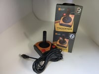 2 MINT in Boxes Wood Grain Joystick Controllers for Atari 2600 &