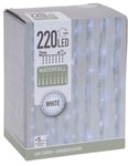 230V Lyskæde lysgardin - 220 LED - Udendørs - Kølig hvid