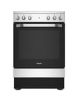 Hotpoint Hs67V5Khx 60Cm, Single Electric Cooker With Ceramic Hob - Inox