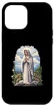 Coque pour iPhone 13 Pro Max Notre-Dame de Lourdes 8 embouts