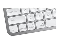 Logitech MX Keys Mini for Mac - Clavier - rétroéclairé - Bluetooth - QWERTY - International US - gris pâle