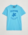 Vilebrequin Printed Crew Neck T-Shirt Topaze Bleue