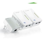 Adaptateur réseau tp-link kit 3x plc 300mbps av500 wifi