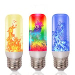 3/4 Modes E27 Led Flame Effect Fire Light Bulb Flickering Yellow 4
