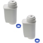 2x Filtres à eau compatible avec Bosch TCC78xx Series (all) machine à café automatique, machine à expresso - Vhbw