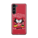 ERT GROUP Coque de téléphone Portable pour Samsung S23 Original et sous Licence Officielle Disney Motif Mickey & Minnie 005 Parfaitement adapté à la Forme du téléphone Portable, Coque en TPU