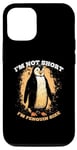Coque pour iPhone 12/12 Pro conception drôle de taille de pingouin pour les petites