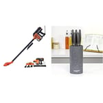 Belaco Corded Upright vacuum cleaner 600W 3 in 1 Stick handheld vacuum cleaner bagless HEPA and Multi cyclonic function portable and light weight & Blackmoor 66919 5-Piece Knife Set