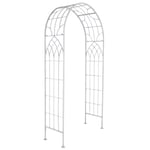 Wrought Iron Arch - Antique White