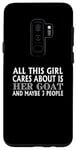 Coque pour Galaxy S9+ Goat Lover Funny - Cette fille tient à sa chèvre