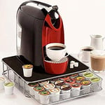 BAKAJI Boîte à Capsules de café en métal 30 – 60 emplacements pour Capsules de café, tiroir pour la Conservation de Capsules et dosettes de café