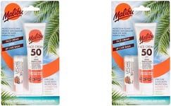 Malibu Sun Duo Pack, SPF 50 Face Cream Sunscreen and SPF 30 Lip Balm Protection,