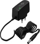 12V Strømforsyningsenhet med 5.5mm x 2.1mm DC-plugg, 7.2W, 0.6A