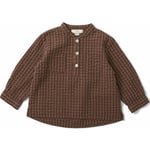 Konges Sløjd Charlie shirt – brown check - 18m