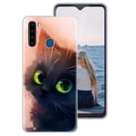 Pnakqil Blackview A80 Pro Case Clear Transparent with Pattern Cute Silicone Shockproof Soft Gel TPU Ultra Thin Rubber Protective Back Phone Case Cover for Blackview A80 Pro, Cat 03