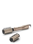 Hair Rot Brush 600W 2Acc Beauty Women Hair Tools Heat Brushes Gold BaByliss