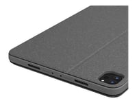 Logitech Combo Touch - Clavier et étui - avec trackpad - rétroéclairé - Apple Smart connector - QWERTY - International US - gris oxford - pour Apple 11-inch iPad Pro (1ère génération, 2e génération, 3ème génération)