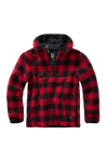 Brandit Teddyfleece Worker Pullover Röd-Svart""