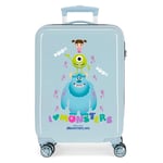 Disney Boo! Cabin Suitcase Blue 38 x 55 x 20 cm Rigid ABS Side Combination Closure 34L 2.7 kg 4 Wheels Double Hand Luggage