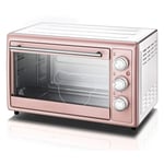 Electric oven,Mini Oven 30L with Controlled Temperature of 60-250 ℃ and 60-minute Timer 3 Cooking Methods Multifunctional Household Three-layer Oven with Steel Cover Glass Door with Accessories