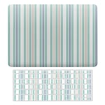 Laptop Case for MacBook Air 13 Inch & New Pro 13 Touch, Silicon Hard Shell Cover, Keyboard Cover Screen Protector Retro Stripes