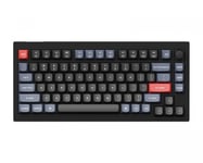 Keychron V1 75% Tastatur Knob Version RGB Hotswap [K Pro Red] - Sort