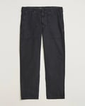 Stone Island Brushed Cotton Canvas Fatigue Pants Navy Blue