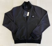Fred Perry Woven Panel Men’s Track Jacket Tops Slim Fit Small