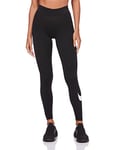 NIKE CZ8530-010 W NSW ESSNTL LGGNG Swoosh MR Leggings Womens Black/(White) 2XS