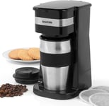 Salter EK2408 One Cup Coffee Maker – Small Filter Coffee Machine, Washable & Reu