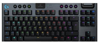 Logitech G G915 TKL Clavier RF sans Fil + Bluetooth QWERTZ Allemand Noir