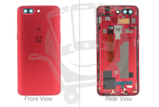 Official OnePlus 5T A5010 Red Battery Cover Assembly (No Lens) - 2011100024