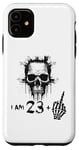 iPhone 11 I Am 23 Plus 1 Middle Finger 24th Birthday w. Viking Skull Case
