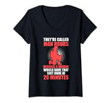 Womens they're called man hours because a woman officer V-Neck T-Shirt
