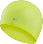 Nike Silicone Swimming Cap Hat Youths Boys Girls Volt Age 8 to 14 Years New