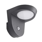 Jasiah Solcelle Vegglampe w/Sensor Dark Grey - Lindby
