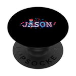 Jason Fireworks USA Flag 4th of July PopSockets Swappable PopGrip