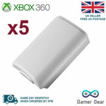 Xbox 360 Controller Battery Back Cover Case Shell - White 5 pack