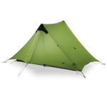 2 Person 1 Person Outdoor Ultralight Camping Tent 3 Season 4 Season Professional 15D Silnylon Rodless Tent fishing tent tents blackout tent camping tent (Color : Green 2P 4 Season)