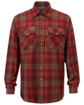 Pinewood Härjedalen Skjorta Herr Terracotta/Green 4XL