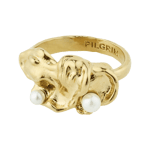 Pilgrim Moon Recycle Ring Gold-plated