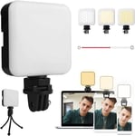 Video Conference Lighting Kit, Ring Light for Laptop with Clip and Tripod, Webcam Light for Video Conferences, Zoom Meetings, Remote Work, Vlogging, Make-up, Streaming
