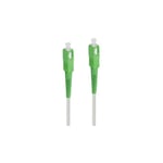 Câble fibre optique Accsup pour Box Internet 10 m Blanc et vert - Blanc et vert