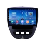 MGYQ Autoradio Stéréo Android Support MP5/Caméra De Recul/GPS/Mirror Link/Bluetooth/FM Radio/AUX/WIFI/USB/1080P Lecteur Vidéo/Plug and Play, pour Peugeot 107 2005-2014,Quad Core,WiFi 1+32
