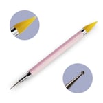 Dual-ended Dotting Pen Wax Pencil Tool Nail Makeup Pink