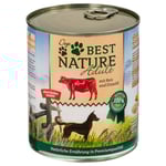Ekonomipack: Best Nature Dog Adult 12 x 800 g - Nötkött, ris & safflorolja